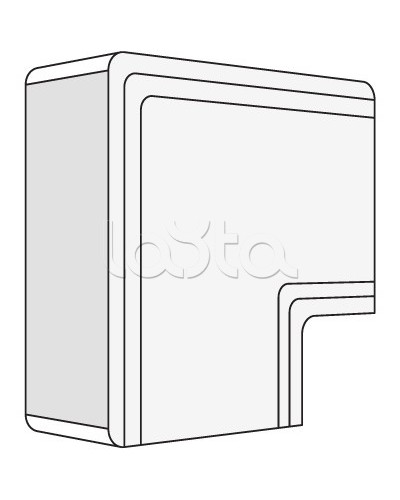 Угол плоский NPAN 120x60 мм DKC 01746 в Вологде Аксессуары для кабель-канала Pintop.ru