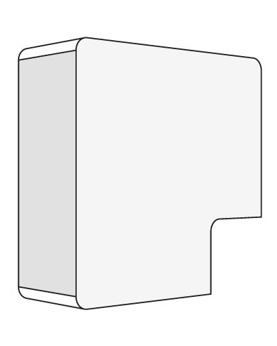 Угол плоский 40x17 белый DKC 00425R в Вологде Аксессуары для кабель-канала Pintop.ru