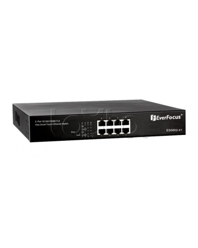 Коммутатор PoE 8-портовый EverFocus ES0802-41 в Вологде Коммутаторы Pintop.ru