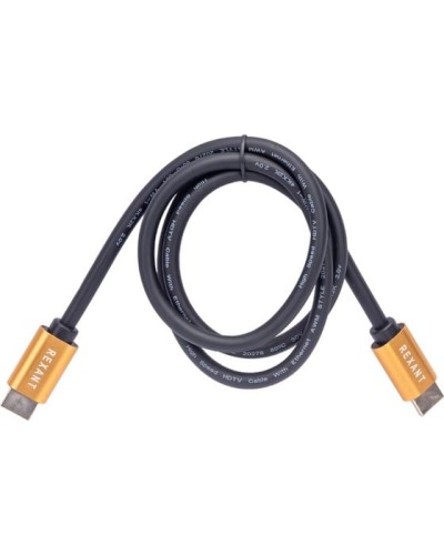 Кабель HDMI - HDMI 2.0, 1м, Gold REXANT 17-6102 в Вологде Системы видеонаблюдения Pintop.ru