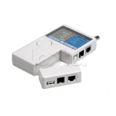 Тестер Кабеля "универсальный" RJ-45+RJ-11+RJ-12+USB+BNC (HT-2468B) REXANT 12-1003